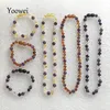 Yoowei baby vuxen naturlig bärnsten smycken set baltiska pärlor handgjorda halsband armband original ädelsten grossist 231229