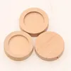 Pendant Necklaces 50pcs Handmade Jewelry Accessory Blank Cabochon Setting Mm Natural Wooden Charms Tray