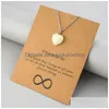 Chokers Luminous Pendant Card Necklace Pentagram Love Heart Shape Wholesale Drop Delivery Jewelry Necklaces Pendants Dh3Zi