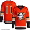 11 Trevor Zegras Ducks 2022 Reverse Retro Jersey Troy Terry Jakob Silfverberg Cam Fowler