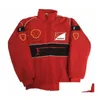 Vestuário de motocicleta F1 Forma 1 Racing Jacket Winter Car Fl Bordado Logotipo Algodão Roupas Spot Venda Drop Delivery Mobiles Motorcycl Dhr4i