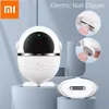 Kontroll Xiaomi Mijia Electric Nail Clipper Kids Automatiska nagelklippare med Nail File Nail Sharpener Cutter Manicure Nail Polisher Tool