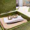Diamant-Ohrstecker, Luxus-Designer-Schmuck für Frauen, Buchstabe G-Ohrringe, klassische Herren-Ohrringe mit Box, Hochzeit, Aretes-Designer-Zubehör