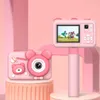 Fotocamera digitale per bambini con schermo IPS da 2,0 pollici per orso cartone animato per giocattolo regalo per bambini