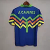 Retro Mexico Soccer Jerseys Bramkarz Jorge Campos 1992 1993 1994 1995 J.Campos #9 Green Yellow Classic 92 93 94 95 Vintage Football Shirt