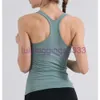 LU 2023 Senza maniche Ebb To Street Canotte Yoga Donna Vest con reggiseno imbottito Allenamento Fitness Atletica LL T-shirt sportiva