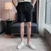 Men's Shorts The Style Summer Leisure For Men Shorts/Male High Quality Business Lce Silk Stripes Suit Black Grey Khaki 29-36