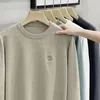 Maglioni da uomo Maglione lavorato a maglia Maschile senza felpa con cappuccio Tinta unita Abbigliamento Girocollo Tinta unita Verde Colletto tondo Pullover Ricamo Moda coreana X A