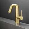 Bathroom Sink Faucets Rotate Basin Faucet Cold And Mixer Water Tap Deck Mounted Single Hole & Handle Tall Style Gold Black White Chrome