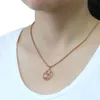 Signe du zodiaque 12 Constellation pendentif collier pour femmes hommes 585 or Rose femmes collier hommes chaîne cadeau bijoux de mode GPM212715