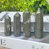 Decorative Objects & Figurines Natural Crystals Quartz Pyrite Tower Point Energy Reiki Stones Room Home Office Aquarium Decoration Accessori