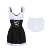 Casual Dresses White Black And Mini Dress Sexy Women's Uniform Passionate Charm Temptation Sweet Slim Shoulder Fashion Style Fit Skirt Y80X