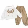 Kläder sätter 2-11 år barnbarn Baby Boys Girls Garment Autumn Winter Mönster Designer Sweater Suit Kids Coataddpants Storlek 100cm-16 DH6B4