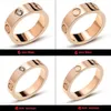 Love Screw Ring Mens Rings Classic Luxury Designer Jewelry Women Titanium Steel Gold-Plated Gold Silver Rose Fade Never Fade Lovers Cou2560