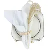 Storeczkowe serwetki na serwetki czyste bawełniane materiał materiał domowy Mata na imprezę dinningową Wedding Runner Dekoracja biały kolor
