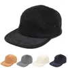 Ball Caps Corduroy Effen Kleur Verstelbare Mannen Zonbescherming Baseball Cap Unisex Schaduw Outdoor Vrouwen Koreaanse Versie Snapback Vader Hoed