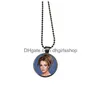 Pendant Necklaces Heat Transfer Necklace Sublimation Blank Metal Round Fashion Jewelry Accessories Creative Gift Drop Delivery Pendan Dh1Ff