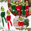 Decorações de Natal 30cm Vermelho Verde S Boneca P Brinquedos Monstro Elf Soft Stuffed Dolls Decoração de árvore de Natal com chapéu para crianças Drop de Dhz6F