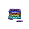 Bracciale trasparente con perline in vetro colorato per donna Uomo Moda semplice classico unisex Gb1372 Braccialetti gioielli con consegna di goccia Dhlba