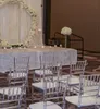 Luksusowy stół ślubny Białe krzesła PCV na imprezę imprezową restaurację stół hotelowy stół ślubny żywica kryształowy plastikowe fotele duchów na sprzedaż 185