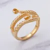 Cluster Ringe S Gold Edelstahl Titan Gothic Tiefsee Tintenfisch Oktopus Tentakel Ring für Männer Frauen215S