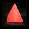 Ложки Гималаи Кристалл Соляная Лампа USB Светодиодная Пирамида Декоративная Атмосфера