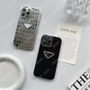 Designer Telefonfodral för iPhone 14Promax 13 12 Pro Max 11 11Promax Anti-Drop Fashion Mobile Silver Silver Balck Colors