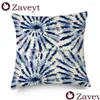 Cushion/Decorative Pillow Blue Pattern Er Shiribo Print Pillowcase For Square Linen Chair Living Room Sofa Decoration 45X45Cm Drop D Dholr