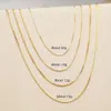 Yunli Real 18K Gold Necklace Match Pendant Chain Solid AU750 Chopin Chain for Women Fine Jewelry Wedding Gift 231229