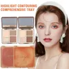 Judydoll Highlighter Makeup Palette Face Matte Powder Glow Shimmer Shadow 3D Varaktande Contour Cosmetics Nose Lighten Q4D0 231229