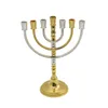 Portacandele 7 rami Menorah centrotavola candeliere bracci candelabri per matrimonio Shabbat tavolo da pranzo desktop decorazione della casa