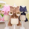 Dog Apparel Pocket Carrot Pet Four Legs Clothing Winter Thickened Warm Cardigan Puppy Coat Cute Teddy Clothes S-XXL