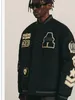Baseball-Uniform für Herren im Herbst, vielseitiger amerikanischer Stil, originelle lockere High-Street-Jacke mit Buchstabenstickerei, trendige Oberteile 231229