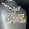 Сертификаты GRA Ювелирные изделия в стиле хип-хоп Iced Out Sier VVS Муассанит с бриллиантом и подвеской в виде буквы на заказ