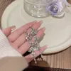 2024 Designer S925 Silver Needle Exaggeratedly Long Tassel Zircon Earrings Women's Instagram Trendy Luxury Small Popular Earrings Net Red Earrings factory outlet