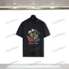 Xinxinbuy 2024 Men Designer Tee T Shirt Conch Retter Print Crew Crew Neck Cotton Cotth Women Black WhiteアプリコットXS-2xl