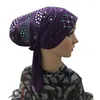 Vêtements ethniques Stick strass plaine islamique sous-écharpe femmes Stretch Spandex doux casquettes musulmanes fille intérieure Hijab