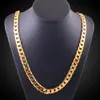 Miami cubana link chain colar 10mm 20 cor do ouro 18 k selo curb corrente para homens jóias corrente de ouro masculina atacado263l