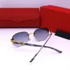 Classic Mens Designer Sunglasses Optical Frame Brand Buffalo Horn Sun glasses for womens Famous Retro Luxury C-Shaped Fashion Wood Pink