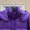 Jacken Dicke Warme Winter Übergroßen Ente Unten Mantel Frauen Vintage Lila Lose Weibliche Lange Jacke Parka Outwear Mode Inkeo 1o065