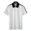 Lüks İtalya erkek stilist polo gg gömlek erkekler kıyafetler kısa kollu moda gündelik yaz tişörtlü şerit gömlek tişörtleri yılan polos arı fl 1107 3642