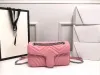 10A Femmes Designer Sacs à bandoulière Colorblock Sac petite chaîne Flap Cross Body Sacs à main de haute qualité en cuir véritable matelassé Sac à main 26cm