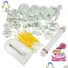 Cake Tools Fondant Mold Set Flower Decorating Kitchen Baking Molding Kit Sugarcraft Making Mod For Cookie Gyh 220601 Drop Delivery H Dho7Q