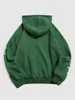 2024 Nya Modelmen's Hoodies Sweatshirts Zaful Men's Wool Hoodie Unisex Rose Letter Tryckt Hooded Pullover Kangaroo Pocket Sweatshirt