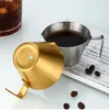 100ml Espresso Extraction Cup Thickened Food Grade 304 Stainless Steel with Scale Exquisite Ounce Cup Kitchen Household Tools