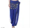 Stage Wear Belly Dance Harem Pants Arabe Halloween Lanterne Brillant Fantaisie Inde Outfit Taille Libre (Ceinture à Monnaie Non Incluse)