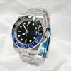 Luxo feminino designer masculino relógio mecânico automático relógio de luxo 40mm vermelho azul cerâmica relógio de aço inoxidável safira à prova dwaterproof água luminosa montre de luxo