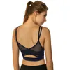 Sacs Sexy Sport Bra Woman Yoga Bra Push Up Sports Underwear Fiess Crop Top Cross Strap Nylon Mesh Gym Bra Jogging Femme Workout Bra