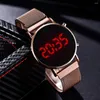 Wristwatches Electronic Watch Foreign Trade Ladies Fashion LED Explosion Digital Display Feminine Temperament Quartz