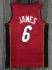 Anpassade herrkvinnor Youth Kids 2022-23 City White Basketball Jerseys Dwyane 3''Wade''Lebron 6''James''red Black